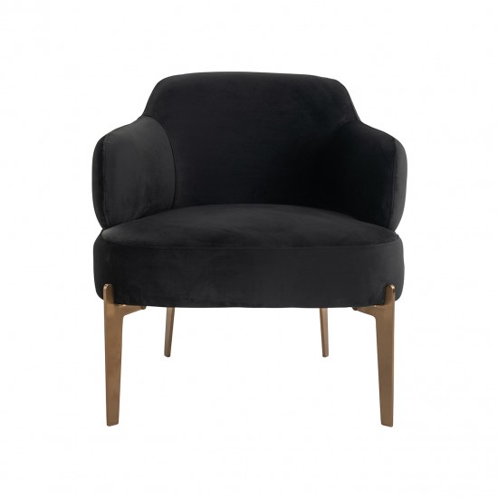 Fauteuil Venus antraciet velvet fire retardant (FR-Quartz 801 Antraciet)