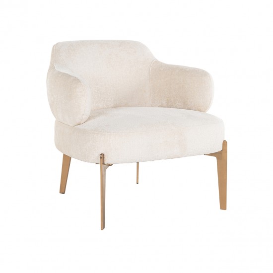 Fauteuil Venus white chenille (Bergen 900 white chenille)