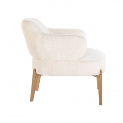 Fauteuil Venus white chenille (Bergen 900 white chenille)