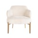 Fauteuil Venus white chenille (Bergen 900 white chenille)