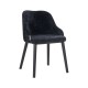 Stoel Twiggy black chenille (Bergen 809 black chenille)