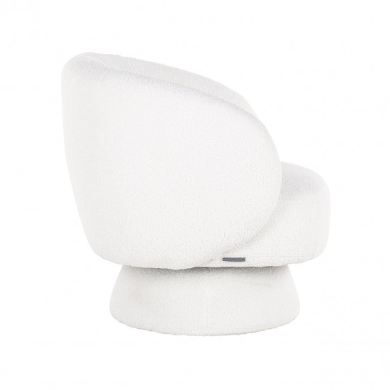 Draaifauteuil Senna white furry (Himalaya 900 white furry)