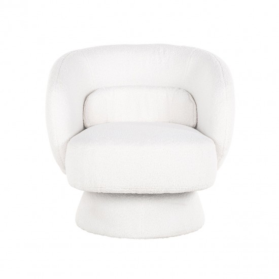 Draaifauteuil Senna white furry (Himalaya 900 white furry)