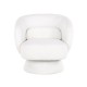 Draaifauteuil Senna white furry (Himalaya 900 white furry)