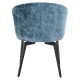 Stoel Amphara blue chenille fire retardant