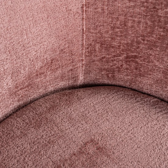 Stoel Amphara rose chenille fire retardant