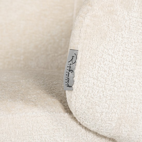 Stoel Amphara white chenille fire retardant (FR-Bergen 900 white chenille)