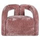 Fauteuil Dana rose chenille (Bergen 705 rose chenille)