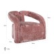 Fauteuil Dana rose chenille (Bergen 705 rose chenille)