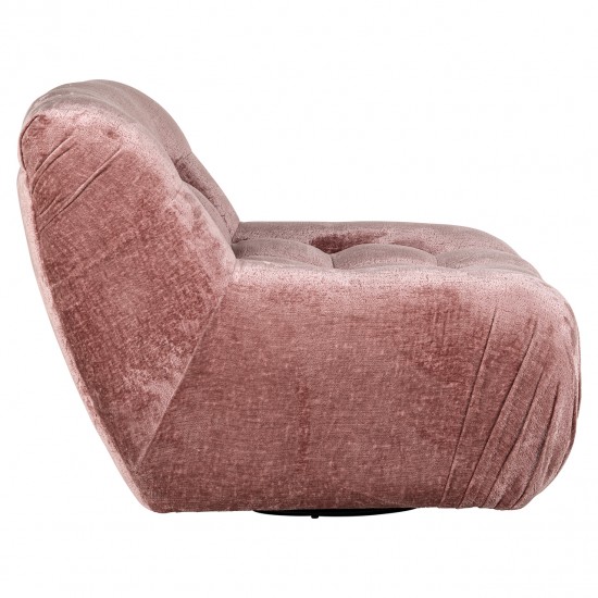 Draaifauteuil Rosy rose chenille (Bergen 705 rose chenille)