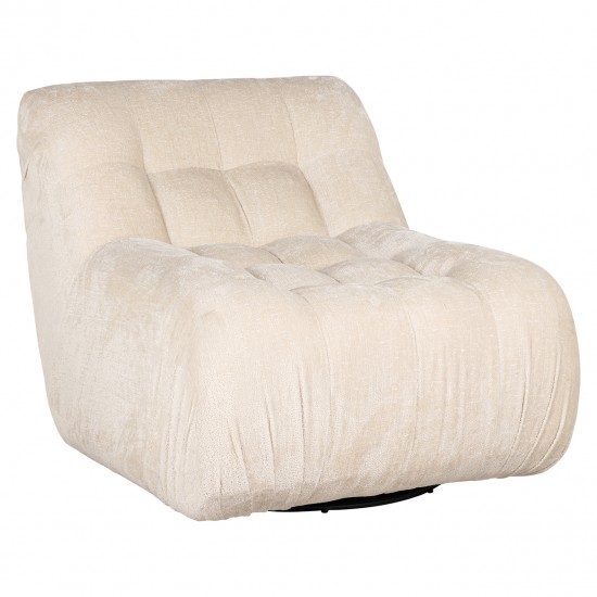 Draaifauteuil Rosy white chenille (Bergen 900 white chenille)