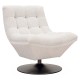 Draaifauteuil Sydney white bouclé fire retardant (FR-Copenhagen 900 Bouclé White)