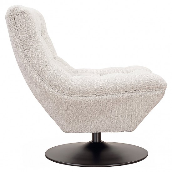 Draaifauteuil Sydney white bouclé fire retardant (FR-Copenhagen 900 Bouclé White)