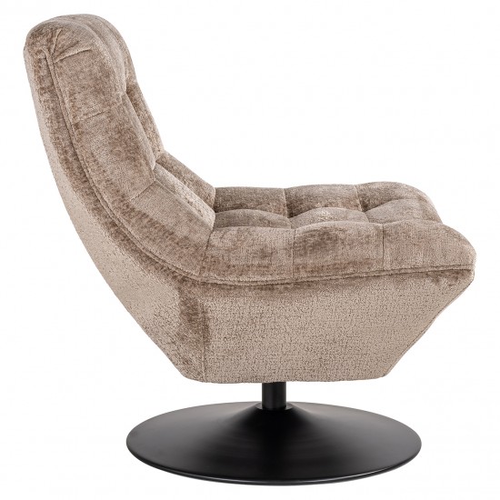 Draaifauteuil Sydney taupe chenille (Bergen 104 taupe chenille)