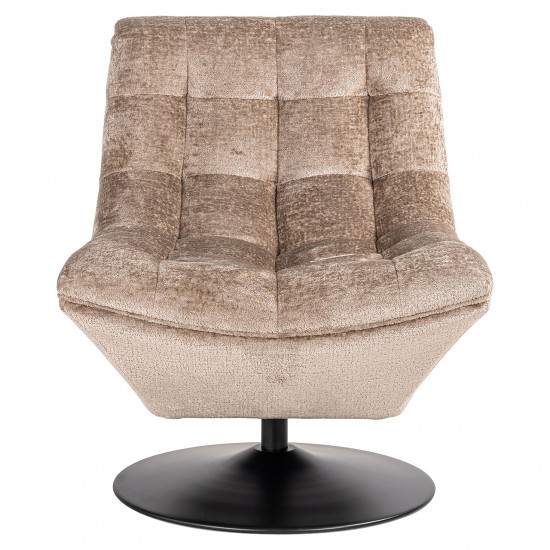 Draaifauteuil Sydney taupe chenille (Bergen 104 taupe chenille)