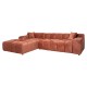 Sofa Cube 3-zits + lounge links (Fusion 92 Blush)