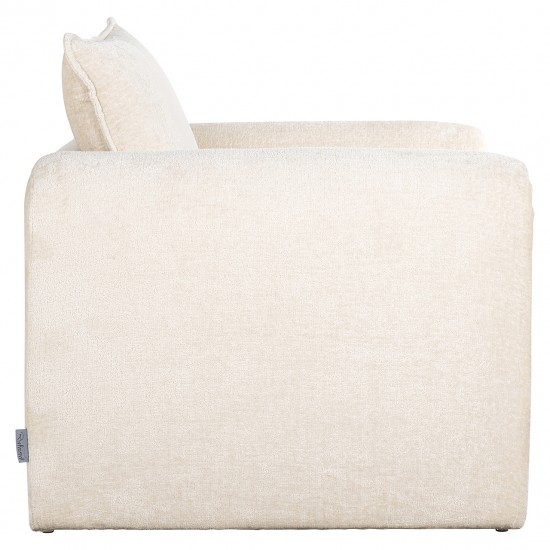 Fauteuil Sandro white chenille (Bergen 900 white chenille)