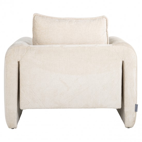 Fauteuil Sandro white chenille (Bergen 900 white chenille)