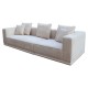 Sofa Lusso 3-zits beige chenille (Niagara 902 beige)