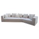 Sofa Lusso 4-zits beige chenille (Niagara 902 beige)