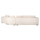 Sofa Lusso 4-zits beige chenille (Niagara 902 beige)