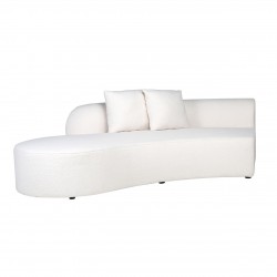 Bank Grayson ottoman links white furry|doorgestoffeerd (Himalaya 900 white furry)